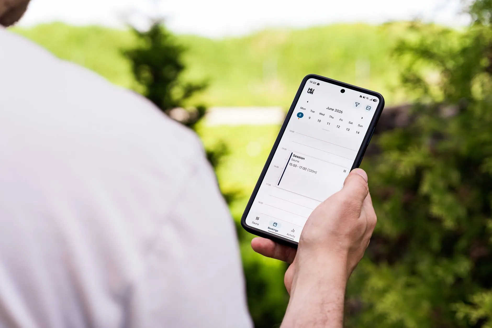 Booking an appointment on a phone